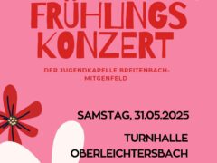 Einladung zum Frühlingskonzert der Jugendkapelle Breitenbach/Mitgenfeld